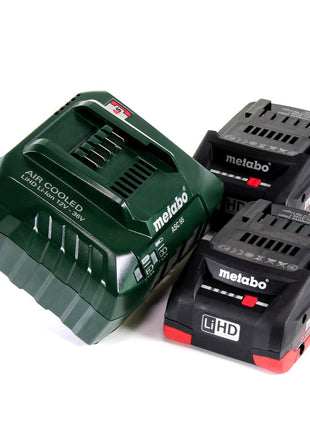 Metabo MKS 18 LTX 58 scie circulaire à métaux sur batterie 18V 165 mm (600771840) + 2x batterie 4,0Ah + chargeur + MetaLoc