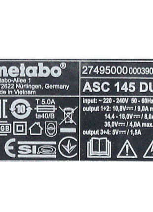 Metabo Basis Set mit 2x Akku LIHD 5,5Ah + ASC 145 DUO Doppelladegerät - Toolbrothers