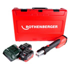 Rothenberger ROMAX 4000 CAS Akku Pressmaschine 18 V 34 kN + 2x Akku 5,5 Ah + Ladegerät + Koffer