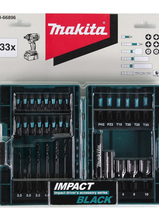 Makita B-66896 Bit Set Impact Black 33 tlg. S2 Stahl + Koffer - Toolbrothers