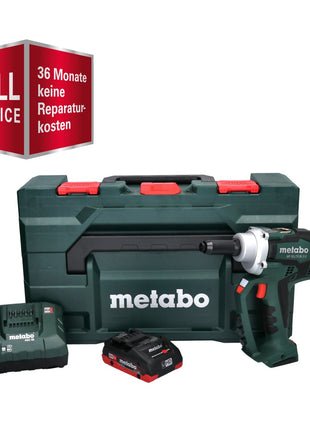 Metabo NP 18 LTX BL 5.0 Riveteuse sans fil 10 kN 18V Brushless + 1x Batteries LiHD 4,0 Ah + Chargeur + Coffret MetaBOX