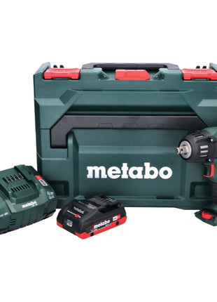 Metabo SSW 18 LTX 400 BL Atornillador de impacto a batería 18 V 400 Nm 1/2" sin escobillas + 1x batería 4,0 Ah + cargador + metaBOX