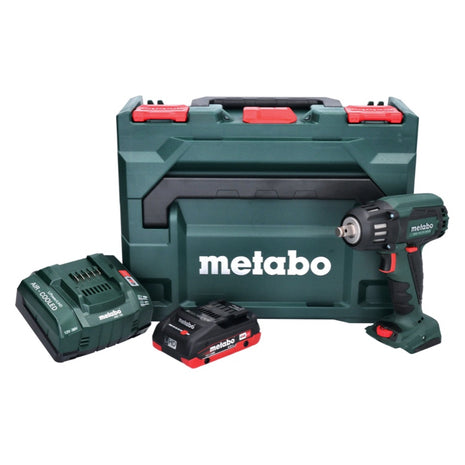 Metabo SSW 18 LTX 400 BL Atornillador de impacto a batería 18 V 400 Nm 1/2" sin escobillas + 1x batería 4,0 Ah + cargador + metaBOX