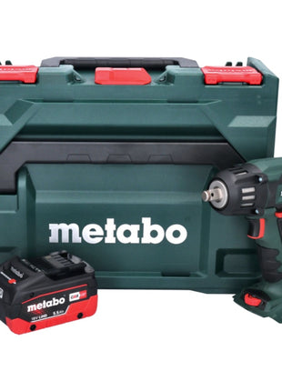 Metabo SSW 18 LTX 400 BL akumulatorowy klucz udarowy 18 V 400 Nm 1/2" bezszczotkowy + 1x akumulator 5,5 Ah + metaBOX - bez ładowarki