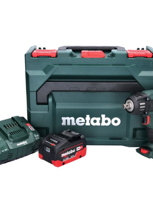 Metabo SSW 18 LTX 400 BL Atornillador de impacto a batería 18 V 400 Nm 1/2" sin escobillas + 1x batería 8,0 Ah + cargador + metaBOX