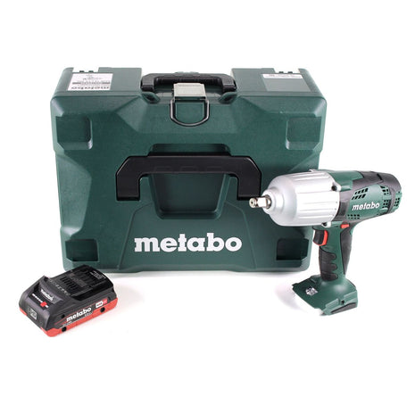 Metabo SSW 18 LTX 600 Atornillador de impacto a batería 18 V 600 Nm 1/2" + 1x batería LiHD 4,0 Ah + MetaLoc - sin cargador