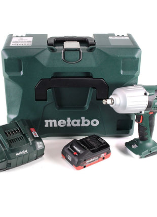 Metabo SSW 18 LTX 600 Atornillador de impacto a batería 18 V 600 Nm 1/2" + 1x batería LiHD 4,0 Ah + cargador + MetaLoc