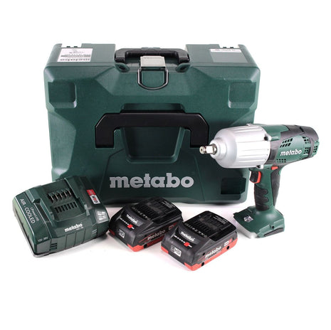 Metabo SSW 18 LTX 600 Atornillador de impacto a batería 18 V 600 Nm 1/2" + 2x batería LiHD 4,0 Ah + cargador + MetaLoc