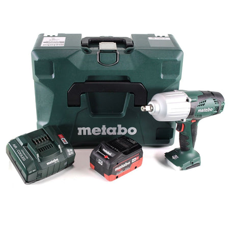 Metabo SSW 18 LTX 600 atornillador de impacto a batería 18 V 600 Nm 1/2" + 1x batería LiHD 5,5 Ah + cargador + MetaLoc