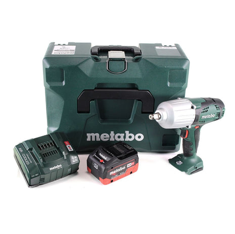 Metabo SSW 18 LTX 600 Atornillador de impacto a batería 18 V 600 Nm 1/2" + 1x batería LiHD 8,0 Ah + cargador + MetaLoc