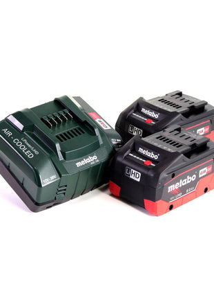 Visseuse à chocs sans fil Metabo SSW 18 LTX 600 18 V 600 Nm 1/2" + 2x batterie LiHD 8,0 Ah + chargeur + MetaLoc