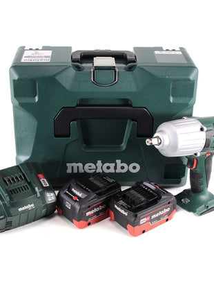 Metabo SSW 18 LTX 600 Atornillador de impacto a batería 18 V 600 Nm 1/2" + 2x batería LiHD 8,0 Ah + cargador + MetaLoc