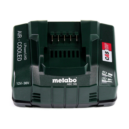 Metabo AG 18 Akku Gebläse 18 V + 2x LiHD Akku 4,0 Ah + Ladegerät