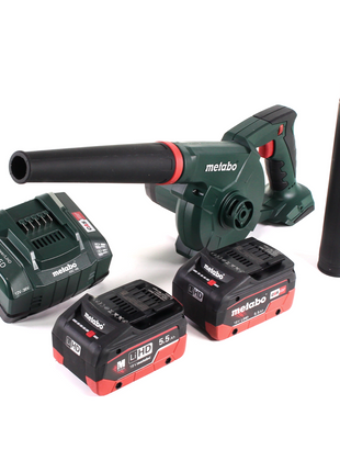 Metabo AG 18 Akku Gebläse 18 V + 2x LiHD Akku 5,5 Ah + Ladegerät - Toolbrothers