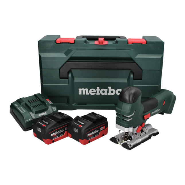 Metabo STA 18 LTX 140 Akku Stichsäge 18 V + 2x Akku 5,5 Ah + Ladegerät + metaBOX