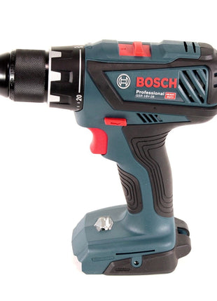 Bosch GSR 18V-28 Akku Bohrschrauber 18V 63Nm + 1x Akku 2,0Ah + Ladegerät + 19tlg. Bohrer Set + 32 tlg. Bit Set + L-Boxx