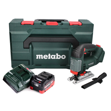 Metabo STAB 18 LTX 100 Scie sauteuse sans fil 18 V + 1x Batterie LiHD 5,5 Ah + Chargeur + Coffret MetaBOX