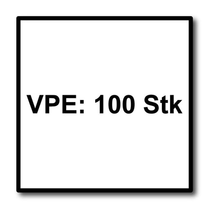 Meisterling Fassadenschrauben 5,5x25 mm 100 Stück ( 010030000031 ) 12 mm Flachkopf dunkelbraun mit Torx Teilgewinde V4A Edelstahl
