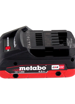 Compresor de batería Metabo Power 160-5 18 LTX BL OF 18 V 8,0 bar sin escobillas + 1x batería LiHD 4,0 Ah - sin cargador