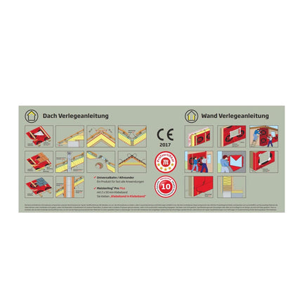 Meisterling Pro PLUS diffusionsoffene Universalbahn 1,5x50 m ( 005010000100 ) UDB-A / USB-A / Schalungsbahn