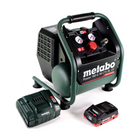 Metabo Power 160-5 18 LTX BL OF compresor de batería 18 V 8,0 bar sin escobillas + 1x batería LiHD 4,0 Ah + cargador