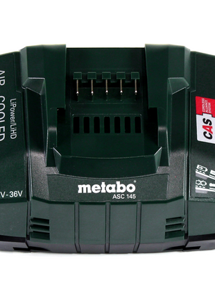 Metabo Power 160-5 18 LTX BL OF compresor de batería 18 V 8,0 bar sin escobillas + 2x batería LiHD 4,0 Ah + cargador