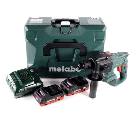 Metabo SBE 18 LTX taladro percutor a batería 18 V 24 Nm + 2x batería LiHD 4,0 Ah + cargador + MetaLoc