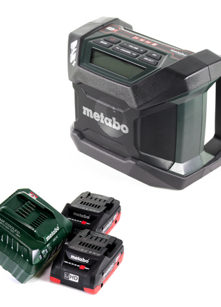 Metabo R 12-18 DAB+ BT radio de obra con batería 12-18 V DAB+ + 2x batería LiHD 4,0 Ah + cargador