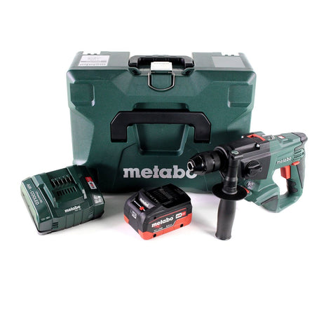 Taladro percutor a batería Metabo SBE 18 LTX 18 V 24 Nm + 1x batería LiHD 8,0 Ah + cargador + MetaLoc