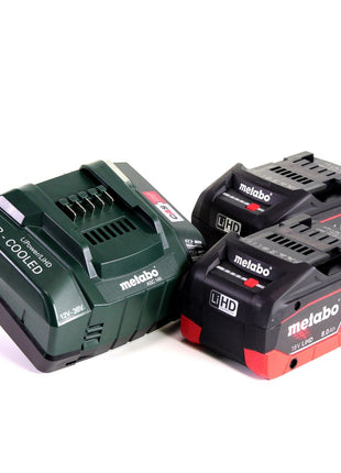 Taladro percutor a batería Metabo SBE 18 LTX 18 V 24 Nm + 2 baterías LiHD 8,0 Ah + cargador + MetaLoc