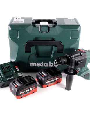 Taladro percutor a batería Metabo SBE 18 LTX 18 V 24 Nm + 2 baterías LiHD 8,0 Ah + cargador + MetaLoc