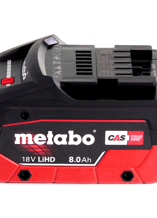 Metabo SB 18 LTX Impuls taladro percutor a batería 18 V 110 Nm + 1x batería LiHD 8,0 Ah + MetaLoc - sin cargador