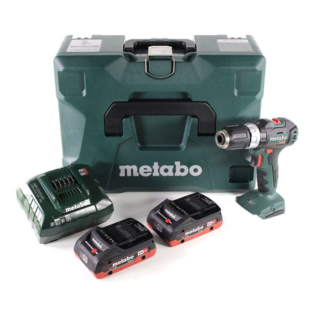 Perceuse à percussion sans fil Metabo SB 18 L BL 18 V 60 Nm sans balais + 2 batteries LiHD 4,0 Ah + chargeur + MetaLoc