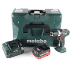 Taladro percutor a batería Metabo SB 18 L BL 18 V 60 Nm sin escobillas + 1x batería LiHD 8,0 Ah + cargador + MetaLoc