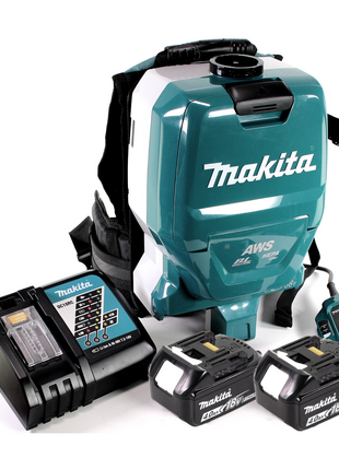 Makita DVC 265 RMXU Akku Rucksackstaubsauger 36 V (2x 18 V) Brushless + 2x Akku 4,0 Ah + Ladegerät - Toolbrothers