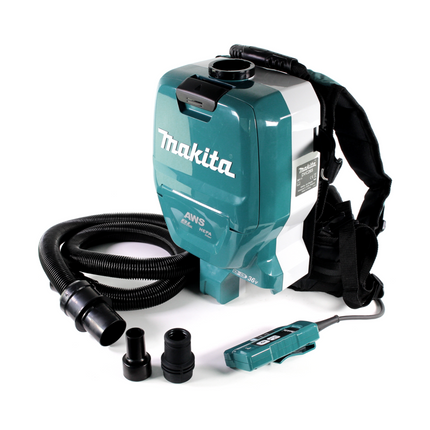 Makita DVC 265 GXU Akku Rucksackstaubsauger 36 V (2x 18 V) Brushless + 2x Akku 6,0 Ah - ohne Ladegerät - Toolbrothers