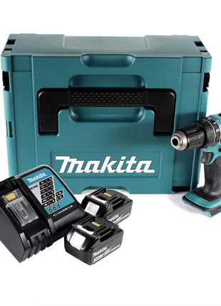 Makita DHP 456 RFJ Akku Schlagbohrschrauber 18 V 50 Nm + Makpac + 2x 3,0Ah Akku + Ladegerät