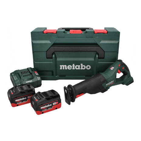 Metabo SSE 18 LTX BL Akku Säbelsäge Reciprosäge 18 V Brushless ( 602267810 ) + 2x Akku 8,0 Ah + Ladegerät + metaBOX - Toolbrothers