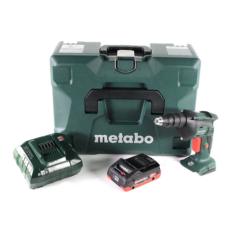 Visseuse à cloison sèche sans fil Metabo SE 18 LTX 4000 18 V 7 Nm 1/4" + 1 batterie LiHD 4,0 Ah + chargeur + MetaLoc