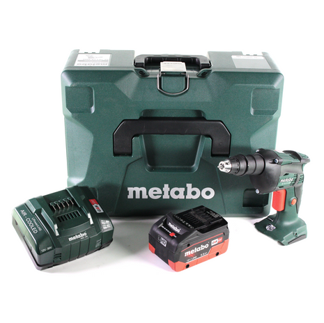 Visseuse à cloison sèche sans fil Metabo SE 18 LTX 4000 18 V 7 Nm 1/4" + 1 batterie LiHD 5,5 Ah + chargeur + MetaLoc