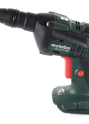 Metabo SE 18 LTX 4000 atornillador para obras en seco a batería 18 V 7 Nm 1/4" + 2x batería LiHD 8,0 Ah + cargador + MetaLoc