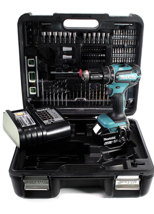 Makita DTD 156 SGTK clé à chocs sans fil 18 V 155 Nm + 1x batterie 6,0 Ah + chargeur + jeu d'accessoires 101 pièces + mallette