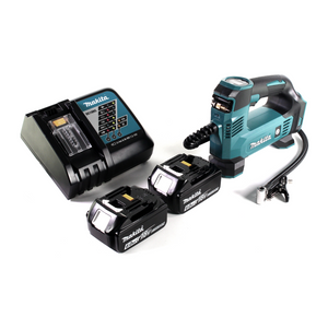 Makita DMP 180 RG Akku Kompressor 18 V 8,3 bar + 2x Akku 6,0 Ah + Ladegerät