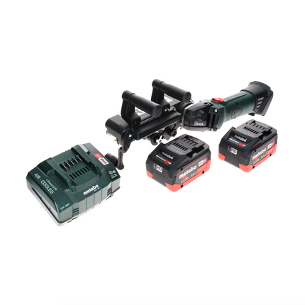 Metabo RB 18 LTX 60 Akku Rohrbandschleifer 18 V 60 mm + 2x LiHD Akku 8,0 Ah + Ladegerät