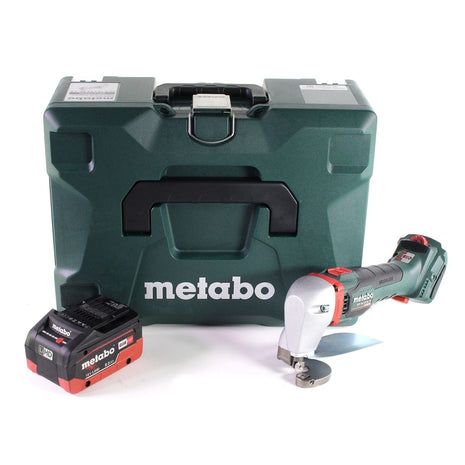 Metabo SCV 18 LTX BL 1.6 Akku Blechschere 18 V Brushless + 1x LiHD Akku 8,0 Ah + MetaLoc - ohne Ladegerät