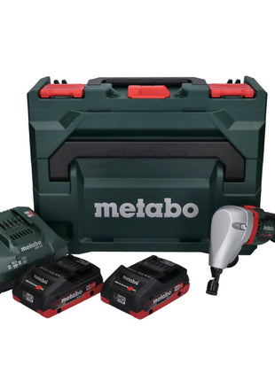 Metabo NIV 18 LTX BL 1.6 Akku Nibbler Knabber 18 V Brushless + 2x LiHD Akku 4,0 Ah + Ladegerät + metaBOX