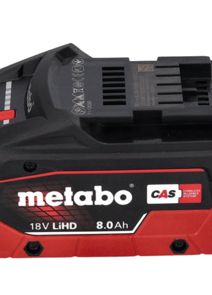 Metabo NIV 18 LTX BL 1.6 Grignoteuse sans fil 18 V brushless + 1x Batterie LiHD 8.0 Ah + Coffret metaBOX - sans chargeur