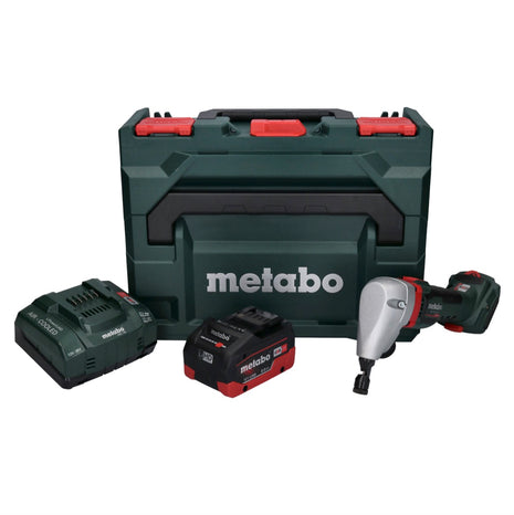 Metabo NIV 18 LTX BL 1.6 Akku Nibbler 18 V Brushless Knabber + 1x LiHD Akku 8,0 Ah + Ladegerät + metaBOX