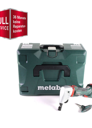 GRATIS 3 Jahre Full Service Rundum Schutz Metabo NIV 18 LTX BL 1.6 Akku Nibbler 18 V Brushless ( 601614840 ) Solo Knabber + MetaLoc - ohne Akku, ohne Ladegerät