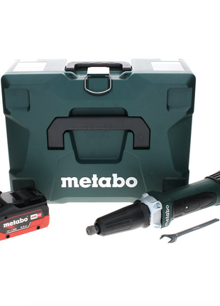 Metabo GA 18 LTX amoladora recta a batería 18 V + 1x batería LiHD 5,5 Ah + MetaLoc - sin cargador